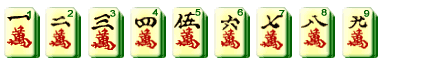 European Mahjong Game Rules - Characters